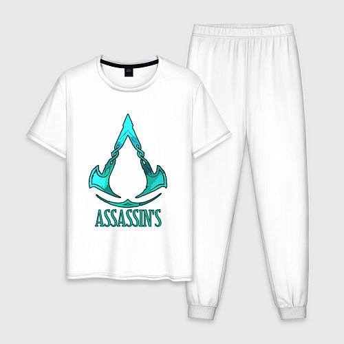 Мужская пижама Assassins Creed art / Белый – фото 1