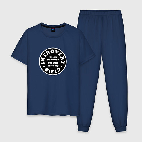 Мужская пижама Club Introvert / Тёмно-синий – фото 1