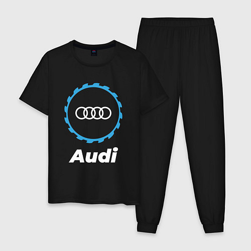 Мужская пижама Audi в стиле Top Gear / Черный – фото 1