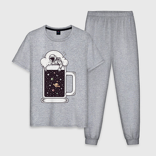 Мужская пижама Space beer / Меланж – фото 1