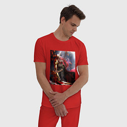 Пижама хлопковая мужская Маления из Элден Ринг, цвет: красный — фото 2