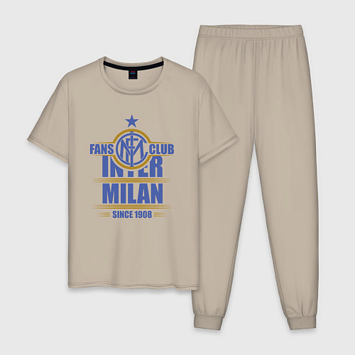 Мужская пижама Inter Milan fans club / Миндальный – фото 1