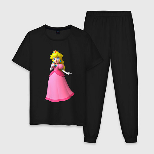 Мужская пижама Пич принцесса из Марио / Черный – фото 1