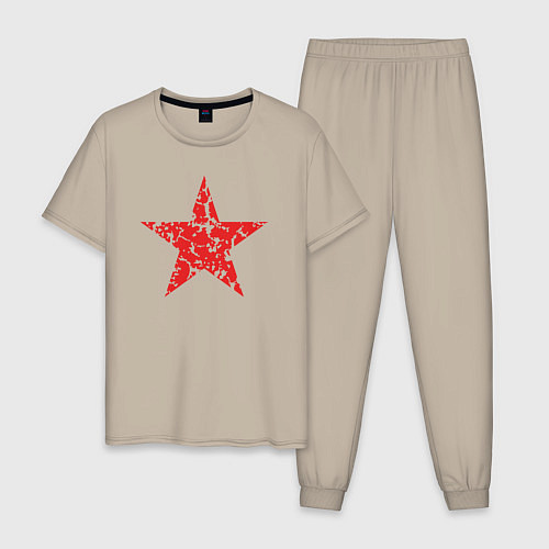 Мужская пижама Star USSR / Миндальный – фото 1