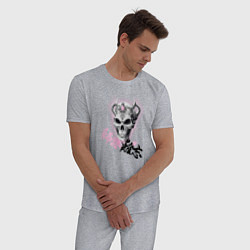 Пижама хлопковая мужская Айжн стайл, цвет: меланж — фото 2