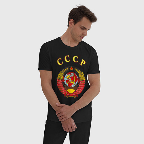 Мужская пижама CCCР Пролетарии / Черный – фото 3