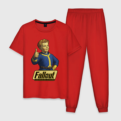 Мужская пижама Real vault boy / Красный – фото 1