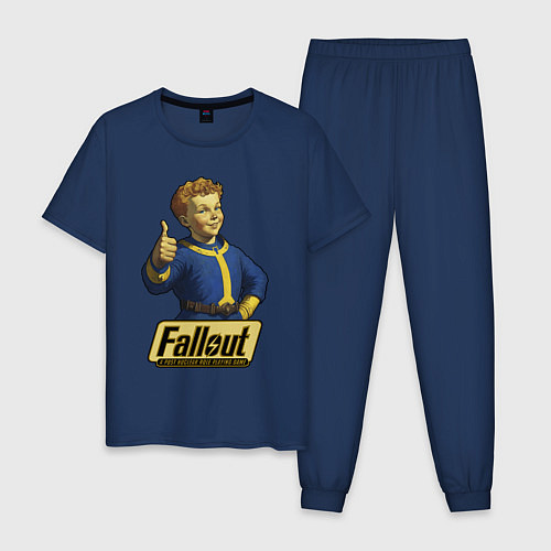 Мужская пижама Real vault boy / Тёмно-синий – фото 1