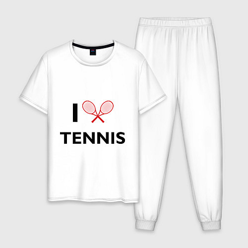 Мужская пижама I Love Tennis / Белый – фото 1