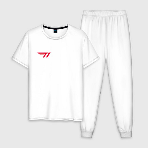 Мужская пижама T1 red / Белый – фото 1