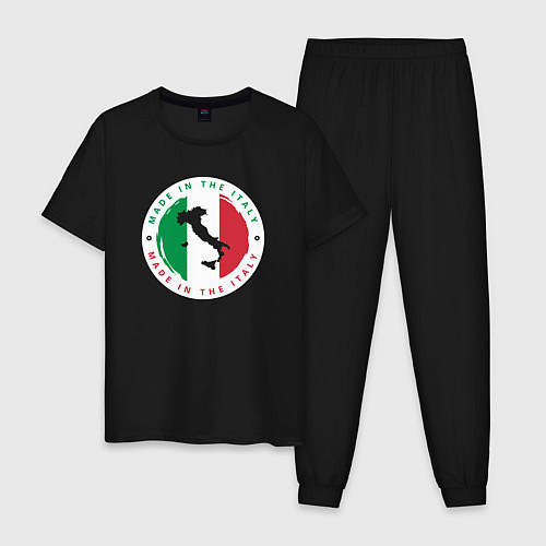 Мужская пижама Сделан в Италии / Черный – фото 1