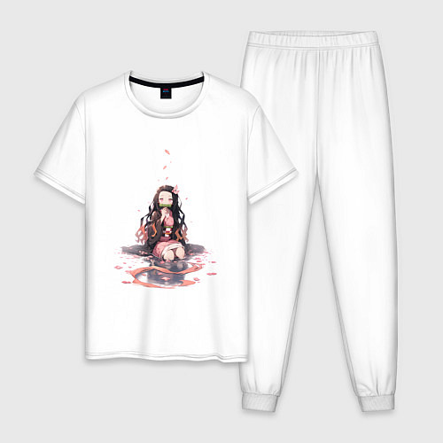 Мужская пижама Nezuko-chan / Белый – фото 1