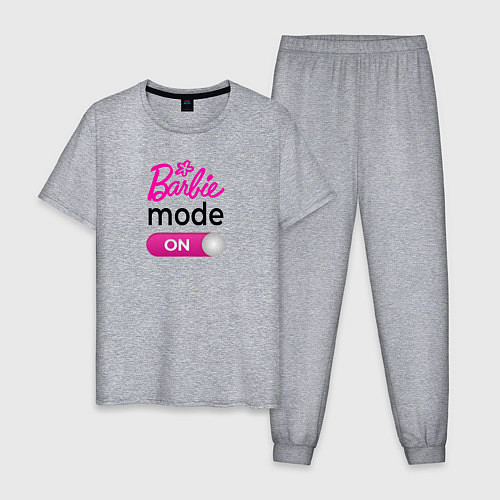Мужская пижама Барби мод / Меланж – фото 1