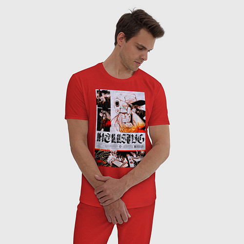 Мужская пижама Хеллсинг постер / Красный – фото 3