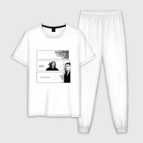 Мужская пижама Миямото Мусаси бродяга / Белый – фото 1