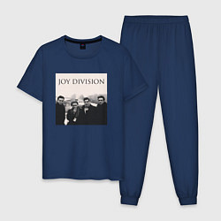 Пижама хлопковая мужская Тру фанат Joy Division, цвет: тёмно-синий