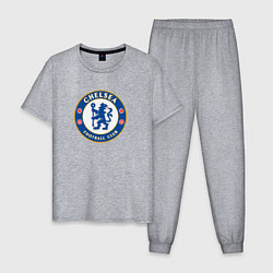 Пижама хлопковая мужская Chelsea fc sport, цвет: меланж
