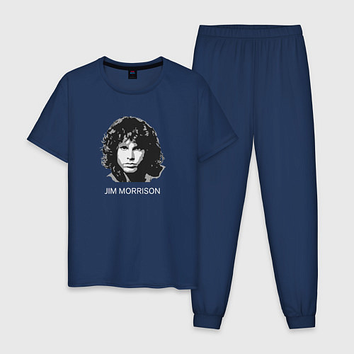 Мужская пижама Tribute to Jim Morrison one / Тёмно-синий – фото 1
