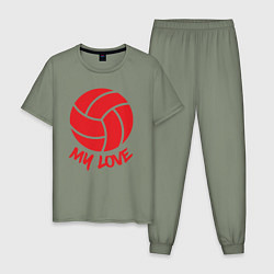Мужская пижама Volleyball my love
