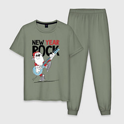 Мужская пижама New year - rock