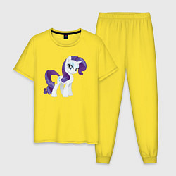 Пижама хлопковая мужская Рарити из My Little Pony в кино, цвет: желтый
