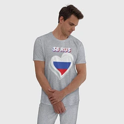 Пижама хлопковая мужская 38 регион Иркутская область, цвет: меланж — фото 2