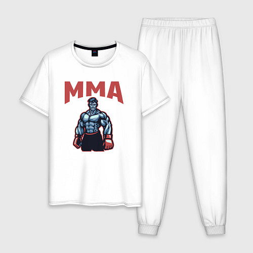 Мужская пижама MMA боец / Белый – фото 1