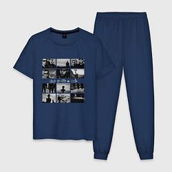 Пижама хлопковая мужская Depeche Mode Pimpf, цвет: тёмно-синий