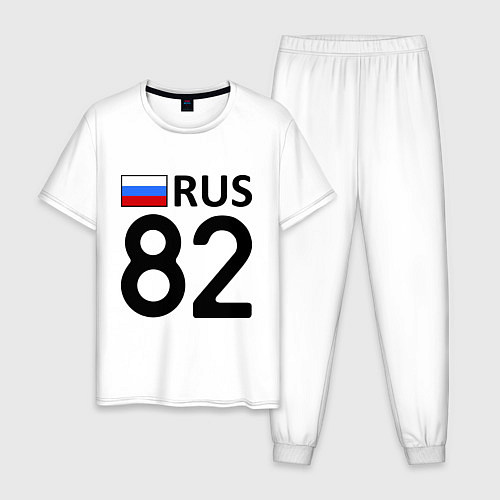 Мужская пижама RUS 82 / Белый – фото 1