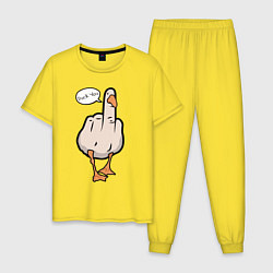 Мужская пижама Duck you - фак ю