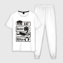 Мужская пижама Есть спать летать