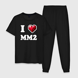 Мужская пижама Я люблю мм2 Роблокс - I heart mm2 Roblox