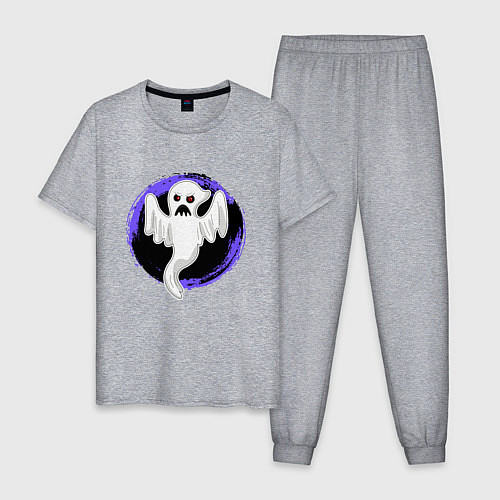 Мужская пижама Мультяшное привидение / Меланж – фото 1