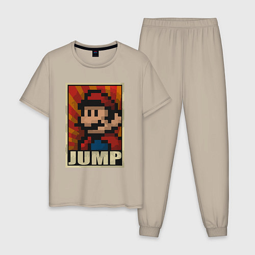 Мужская пижама Jump Mario / Миндальный – фото 1