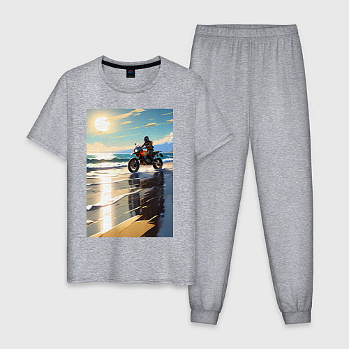Мужская пижама On the beach / Меланж – фото 1