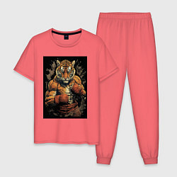 Мужская пижама Муай Тай тигр