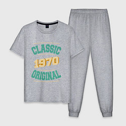 Пижама хлопковая мужская 1970 классика, цвет: меланж