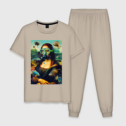 Мужская пижама Мона Лиза под водой - нейросеть