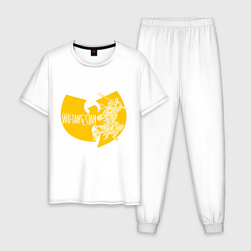 Мужская пижама Wu shaolin logo / Белый – фото 1