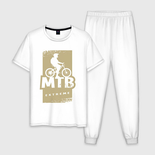 Мужская пижама MTB extreme / Белый – фото 1