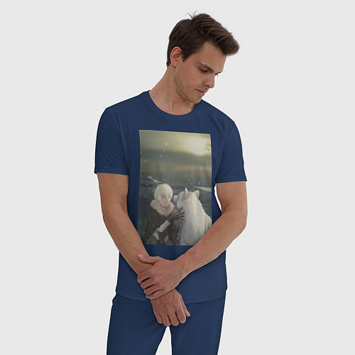 Мужская пижама Для тебя Бессмертный Фуши / Тёмно-синий – фото 3