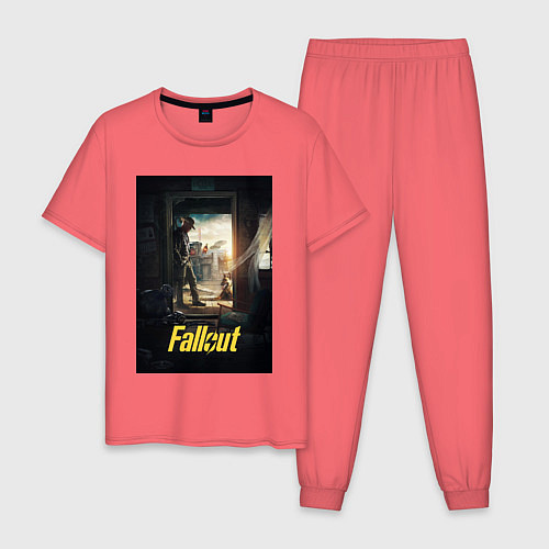 Мужская пижама Fallout - The Ghoul / Коралловый – фото 1