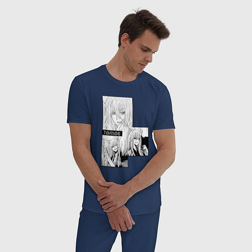 Мужская пижама Очень приятно Бог Томоэ / Тёмно-синий – фото 3