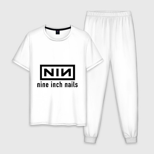 Мужская пижама NIN: Nine inch nails / Белый – фото 1