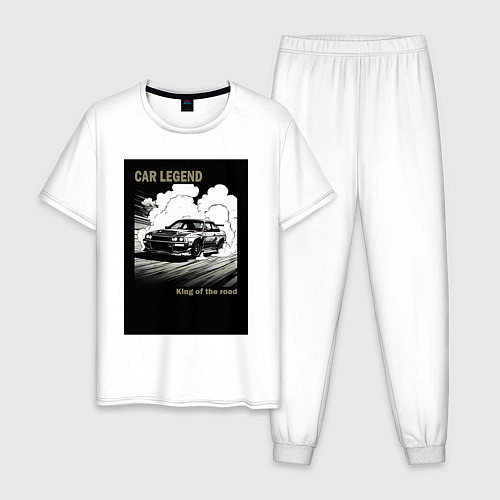 Мужская пижама Японский корч / Белый – фото 1