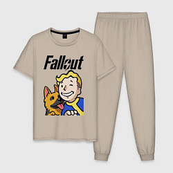 Мужская пижама Vault boy and shepherd