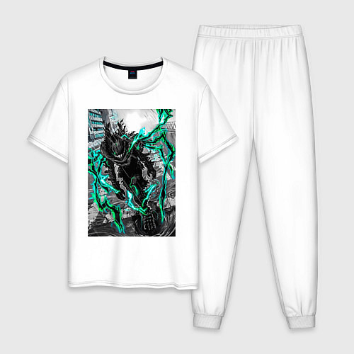 Мужская пижама Моя геройская академия Идзуку Мидория причуда / Белый – фото 1