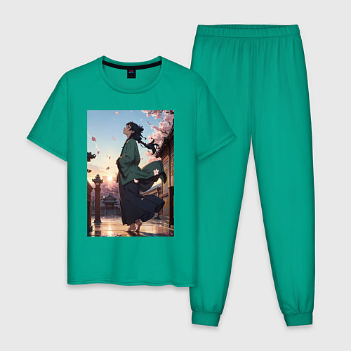 Мужская пижама Монолог фармацевта Маомао во дворце / Зеленый – фото 1