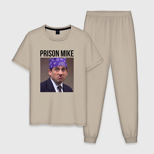 Мужская пижама Prison mike Michael Scott - офис / Миндальный – фото 1