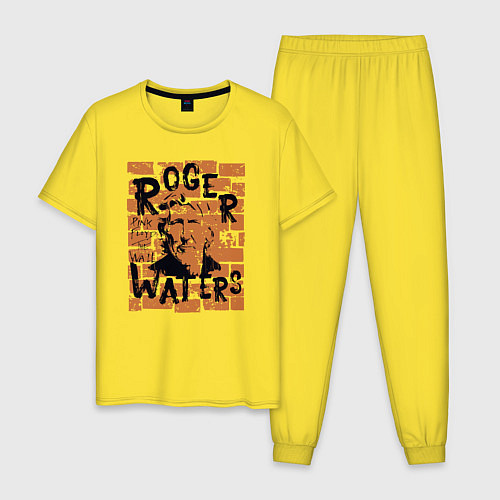 Мужская пижама Rodger Waters Pink Floyd рок / Желтый – фото 1